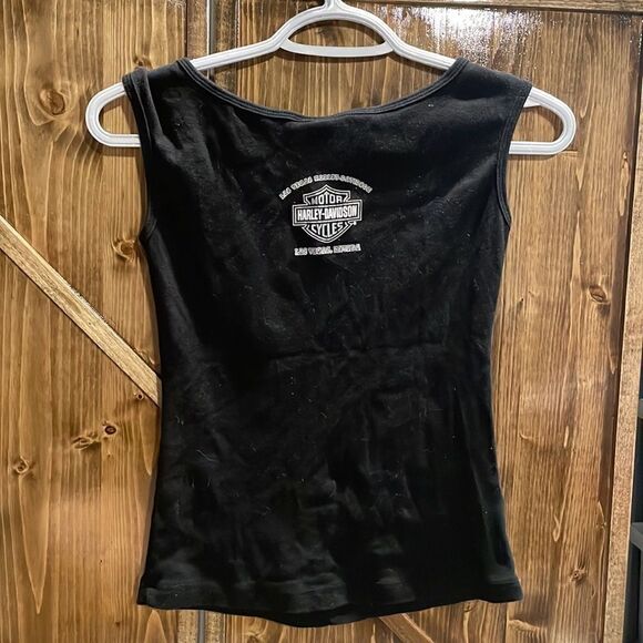 Harley Davidson floral embellished tank - Picture 3 of 8